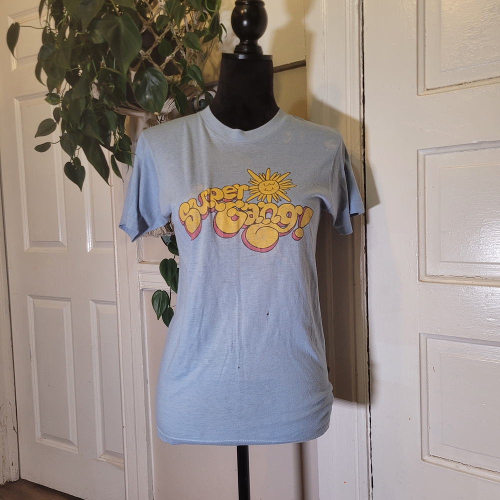 Vtg Single Stitch Super Gang Jesus Shirt/t335